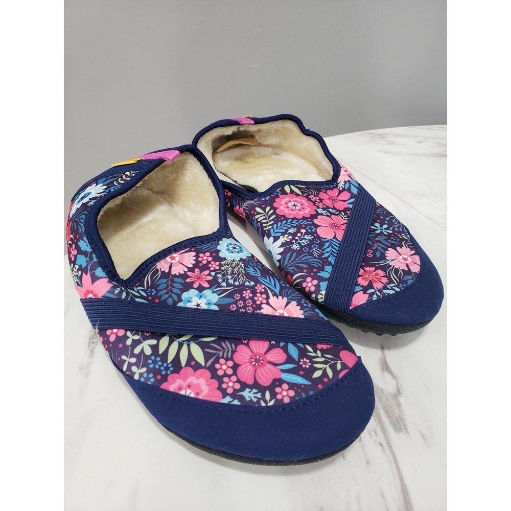 NEW FitKicks Kozikicks FLORAL XL Sz 10 / 11 -  Slipper House Shoes Womens